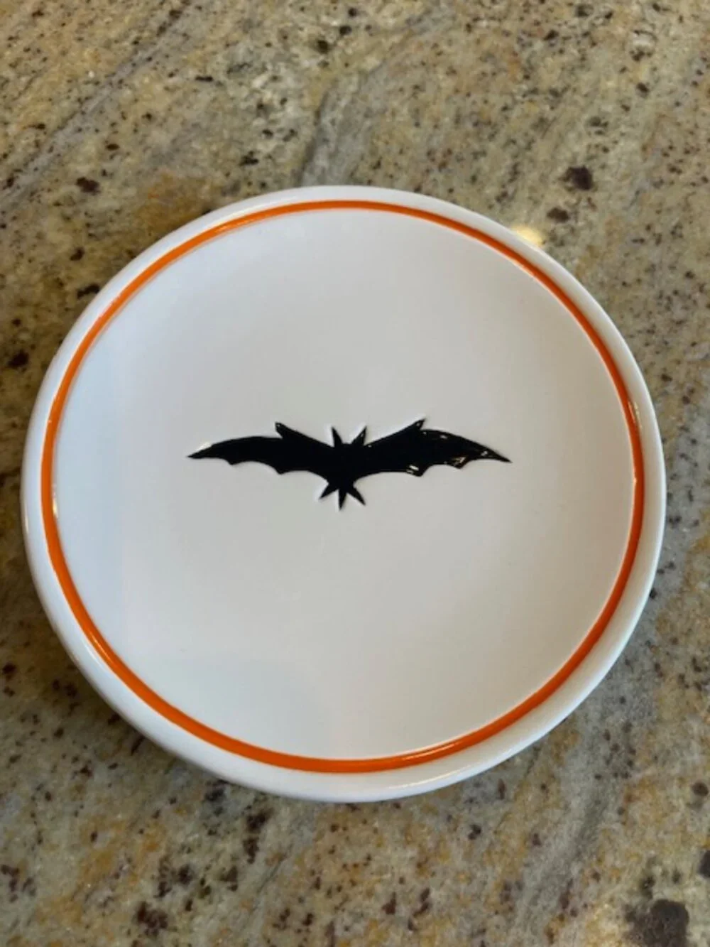 Halloween Williams Sonoma Trick or Treat Set of 4 Appetizer Plates NIB 2012